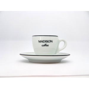 CUSTOM MADISON ESPRESSO CUP  with SAUCER VERONA CC 75 by ANCAP ITALY